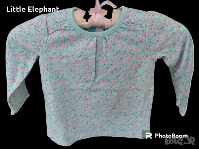 Блузка с дълъг ръкав за 12-18 мес мом,mini цветчета и панделки,колекция"Flowers",Англия/нова