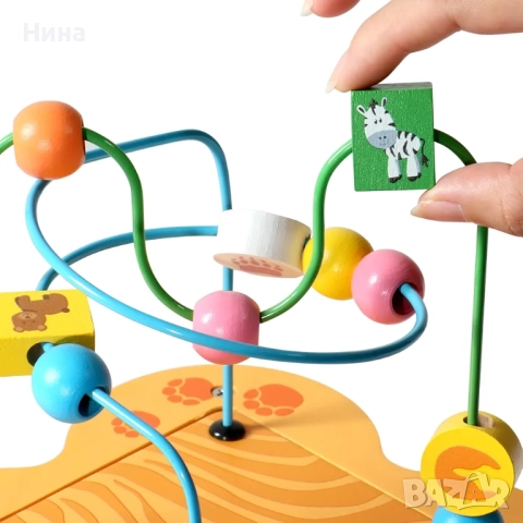 Дървен занимателен куб Montessori - 6 в 1, снимка 4 - Образователни игри - 52606422