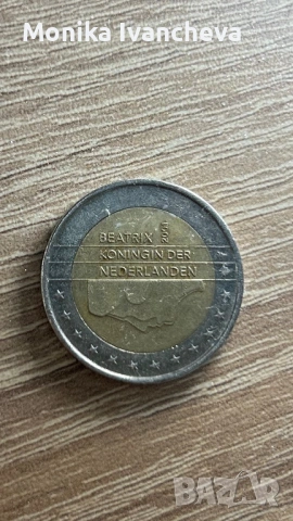 2 евро Нидерландия 2001г