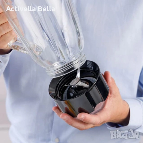 Блендер Taurus Prior Glass 1500 – 1500W, стъклена кана 1.8L, Turbo функция, ножове за лед, снимка 4 - Блендери - 53219184