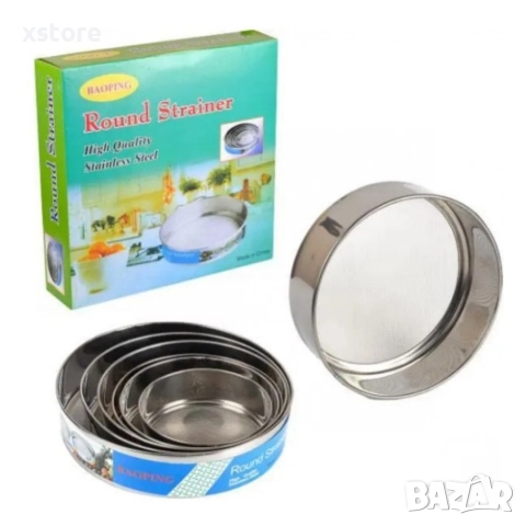 Комплект от 6 броя сита от неръждаема стомана, снимка 2 - Други - 52699529