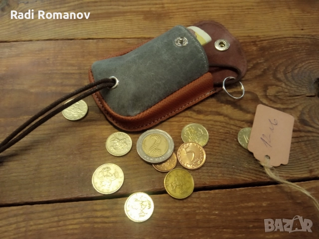 Кожен калъф за авто ключ, кожен ключодържател, детско портмоне, кожен аксесоар , снимка 5 - Аксесоари и консумативи - 51682417