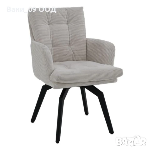 Луксозен въртящ се трапезен стол, снимка 3 - Столове - 50705762