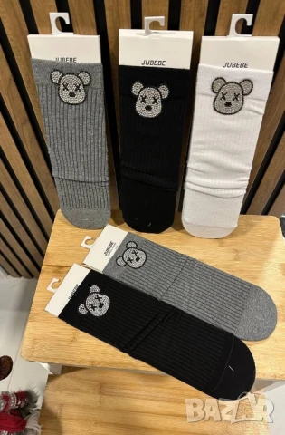 чорапи с камъни , снимка 3 - Дамски чорапи - 50731155