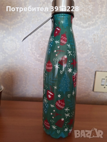 Термос 0.5 литра, коледен мотив.