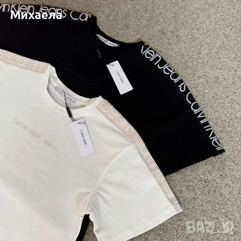 Дамски памучни тениски CK - два цвята - 19€, снимка 6 - Тениски - 53285334