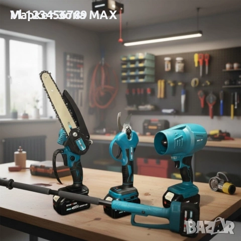 Акумулаторен комплект 4в1 KraftRoyal – Лозарска ножица, мини верижен трион 15 см , снимка 5 - Други инструменти - 53685465