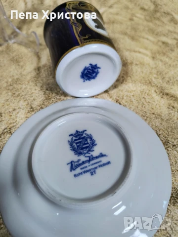 Чаша за кафе от немски порцелан Weimar, снимка 4 - Чаши - 51232428