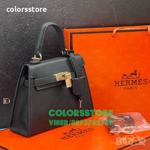 Черна чанта Hermes-GG78pi, снимка 1 - Чанти - 46507423