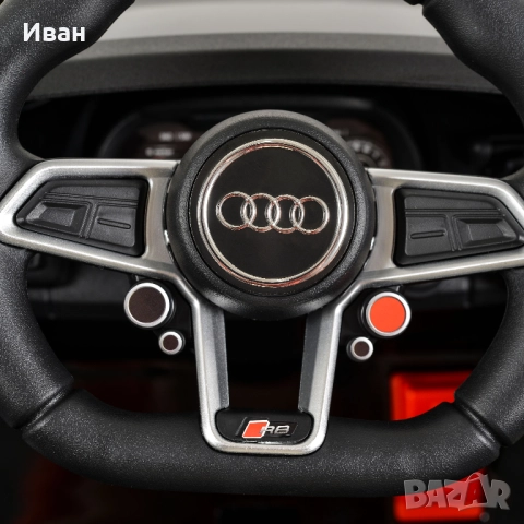 ПРОМОЦИЯ ДО 24.12!НОВО!Акумулаторна кола Audi R8 Spyder с 12V батерия,меки гуми,металик,USB, снимка 10 - Електрически играчки - 51753310