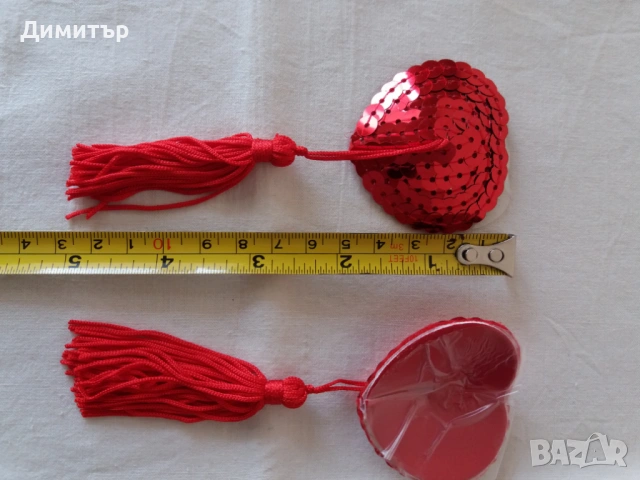 Висулки за гърди с форма сърце червени и черни, снимка 12 - Други - 54248145