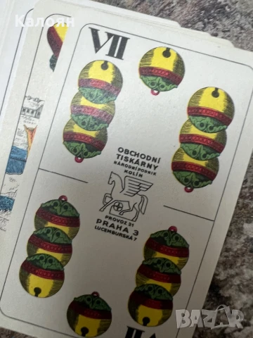 Ретро чешки карти за игра нови в кутия , снимка 9 - Карти за игра - 51169802
