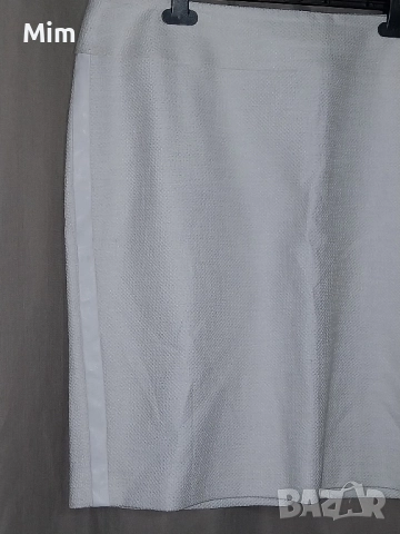 your SIXTH SENSE 48 Бяла пола странично с кожена бяла лента , снимка 3 - Поли - 52260642