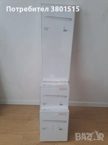 Етажерки за стена в бяло гланц, снимка 3 - Етажерки - 51245874