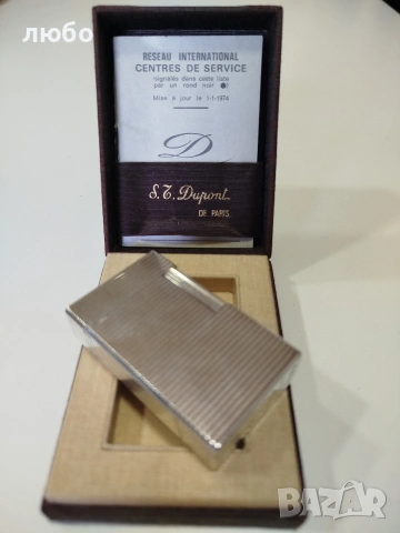 ЗАПАЛКА S.T.DUPONT PARIS Във СРЕБЪРНО ПОКРИТИЕ НЕ ИЗПУСКА ГАС РАБОТИ ПЕРФЕКТНО , снимка 11 - Запалки - 53823649