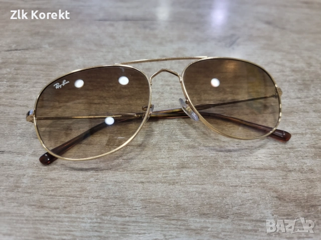 Слънчеви очила Rayban Gold, снимка 2 - Слънчеви и диоптрични очила - 54217855