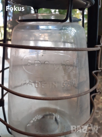 Стар антикварен немски газен фенер Frowo ГДР, снимка 2 - Антикварни и старинни предмети - 53461653