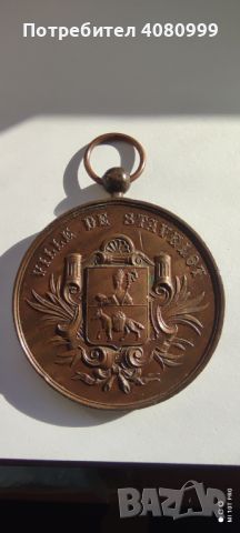 Красив медал "Concours Ardenne Agricole 1884 Ville de Stavelot", снимка 1 - Антикварни и старинни предмети - 45573504