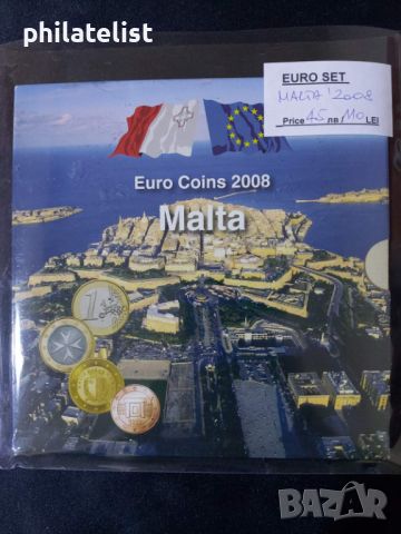 Малта 2008 - Комплектен банков евро сет от 1 цент до 2 евро BU Malta, снимка 2 - Нумизматика и бонистика - 45570477