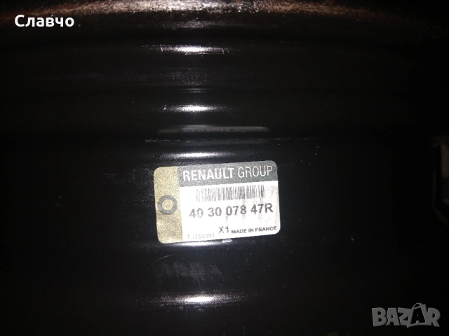 16цола стоманени джанти рено клио 5 и клио 5 фейслифт, снимка 4 - Гуми и джанти - 52189587