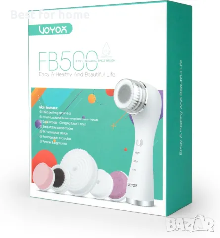  Четка за почистване на лице  5 в 1 VOYOR, снимка 7 - Други - 50034870