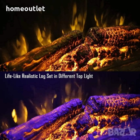 ПРОМОЦИЯ Електрическа камина с възможност за вграждане BR01DEEF28S, снимка 4 - Камини - 52625418