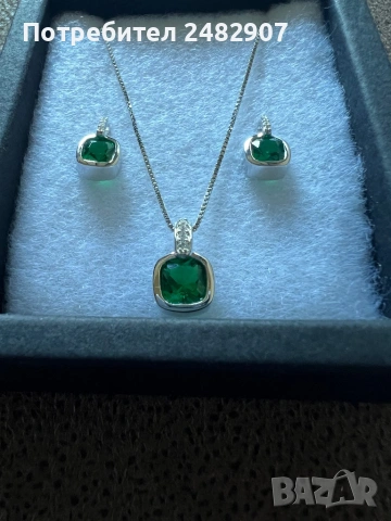 Сребърен комплект, снимка 7 - Бижутерийни комплекти - 53723813