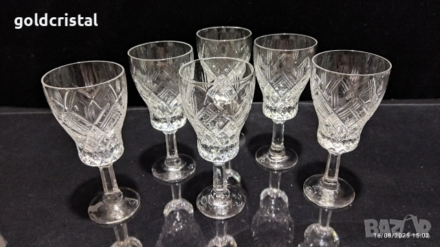 Руски кристални чаши , снимка 5 - Антикварни и старинни предмети - 43563866