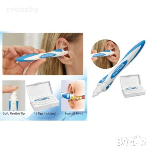 Smart Swab – тампон за почистване на уши с 16 резервни глави TV21, снимка 3 - Други - 53923666