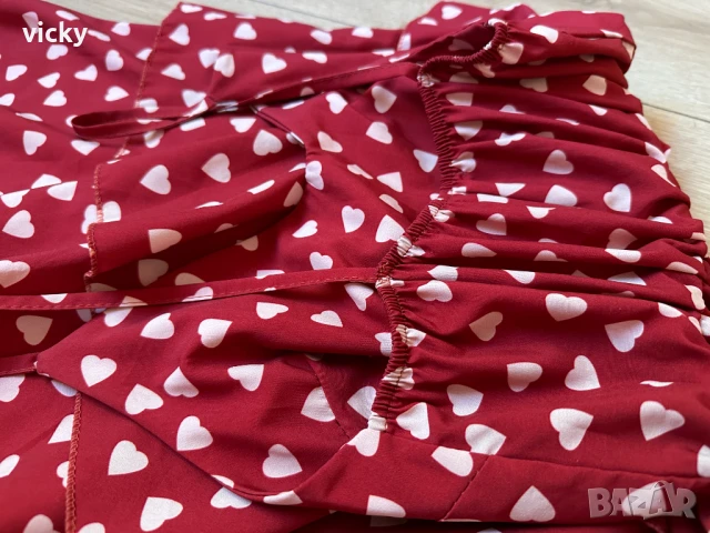 Лятна ефирна рокличка на сърчица за момиче, размер 2-3г , снимка 3 - Детски рокли и поли - 46990236