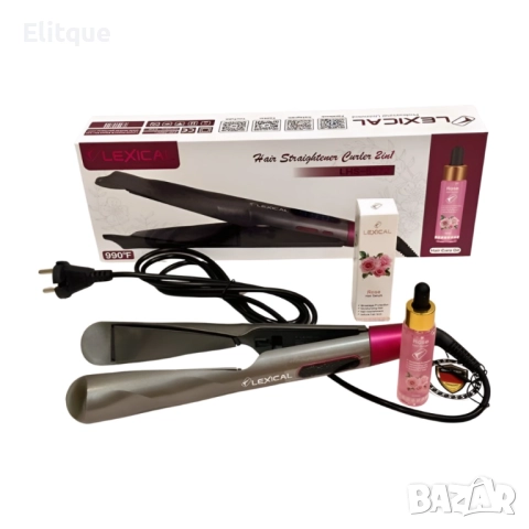 Преса за коса 2в1 Lexical, снимка 3 - Преси за коса - 52744069