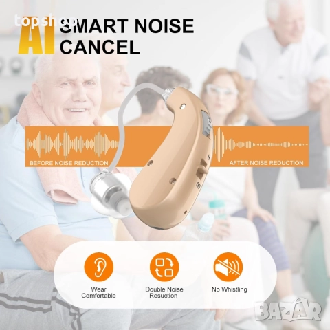 Чисто нов слухов апарат, 16-канален цифров, презареждащ се за хора със загуба на слуха, 4 нива на..., снимка 5 - Друга електроника - 52048007