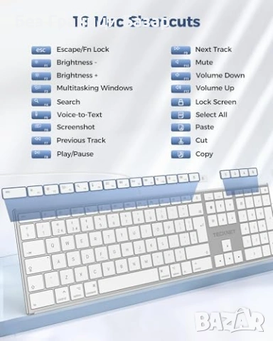 Нова жична USB Type-C клавиатура за лаптоп MacBook iMac Mac mini QWERTY UK, снимка 7 - Клавиатури и мишки - 54233869