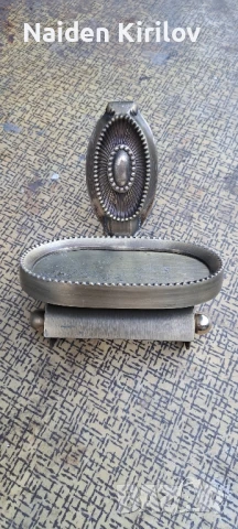 Стара бронзова поставка за тоалетна хартия , снимка 4 - Антикварни и старинни предмети - 51163318