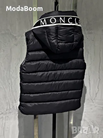 Moncler мъжки черен елек, снимка 2 - Спортни дрехи, екипи - 48207697