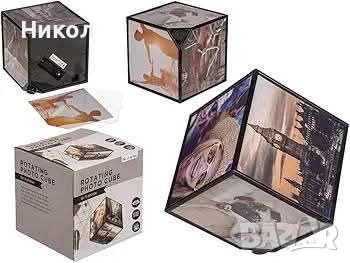 Стилна рамка за снимки- Въртящ се куб за 6 снимки Out of the blue 📸 , снимка 3 - Декорация за дома - 53832568