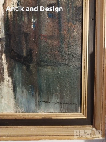 Lukas Dieter Larsen масло , снимка 4 - Антикварни и старинни предмети - 50527833