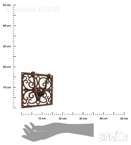 ЧУГУНЕНА ЗАКАЧАЛКА ЗА ИНСТРУМЕНТИ, снимка 3 - Закачалки - 49548829