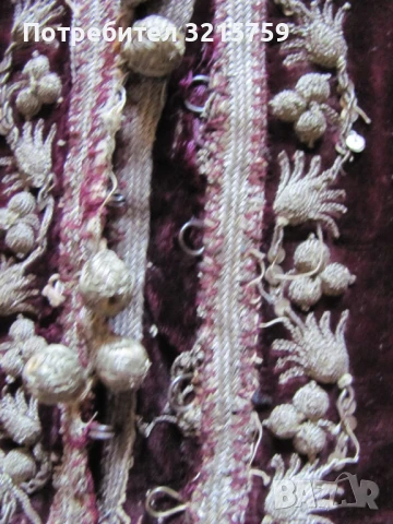 19 век елек , елече ,носия, кадифе и сърма, снимка 3 - Антикварни и старинни предмети - 50928940