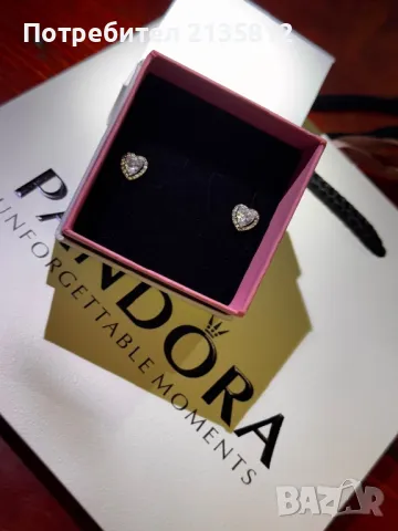 Обеци Пандора Pandora , снимка 4 - Обеци - 49882633