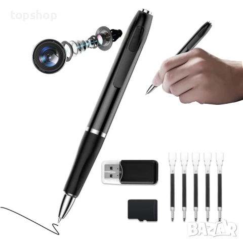 Нова шпионска камера в химикал, марка KEHZKCT 64GB чисто нова СД карта Адата включена в комплекта...