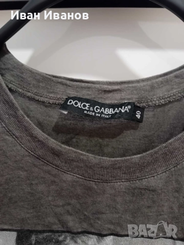 Оригинална дамска тениска Dolce&Gabbana - Steve Mcqueen, снимка 4 - Тениски - 51651896