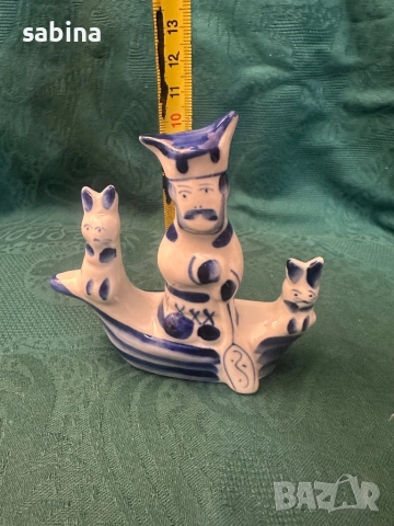 Порцеланови руски фигури/статуетки Гжел (Гжель), снимка 8 - Други ценни предмети - 52038342