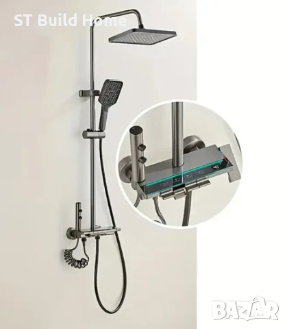 Луксозна Душ Система с LED Светлина и Температурен Контрол, снимка 3 - Душове - 51138498