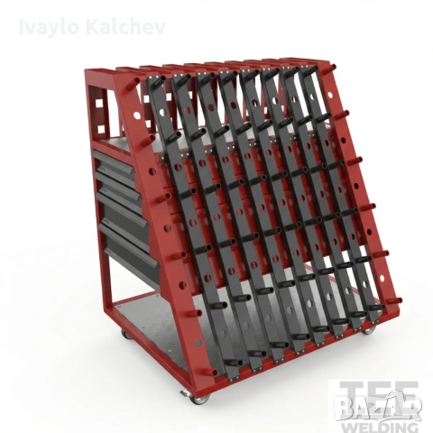 Заваръчна количка за инструменти L с комплект чекмеджета - ЛИЗИНГ