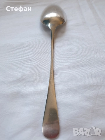Огромна посребрена лъжица, снимка 4 - Антикварни и старинни предмети - 52184666