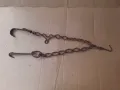 Стара верига за огнище от ковано желязо , здрава, снимка 1