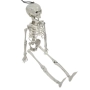 Halloween / Хелоуин реалистичен скелет с подвижна челюст – декорация 40см_1254888, снимка 3