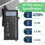 Нова лаптоп заместваща Dell WY9DX батерия RJ40G 01K2CF Latitude 5420 5520 3560, снимка 3