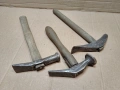 Комплект Стари Ковани Обущарски Чукове, Стар Кован Обущарски Чук. / 3 Броя. / НОМЕР 1604., снимка 3